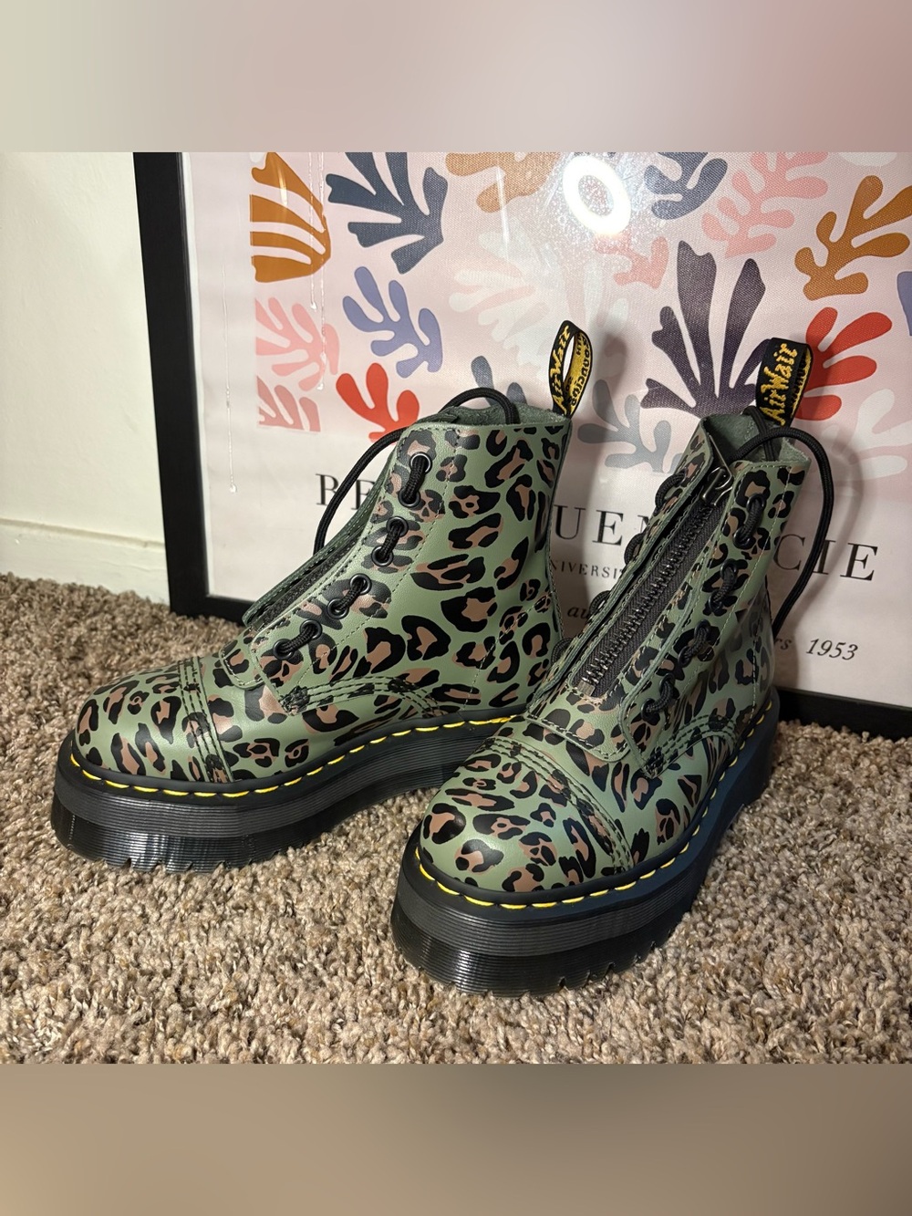 Dr. Martens Jadon Max Leopard Platform Boots – Women’s 8 / UK 6